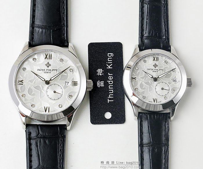 百達翡麗PATEK PHILPPE LS精品 新款 進口全自動機械機芯 316精鋼表殼 小牛皮錶帶 高端情侶對表  wssb3624